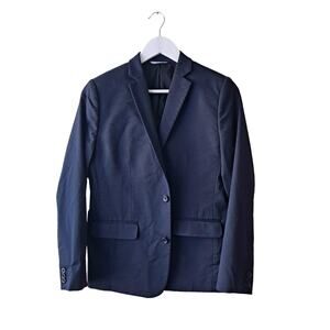 Nordstrom Navy Single Breasted 2 Button Career Work Blazer Jacket Boys Size 16